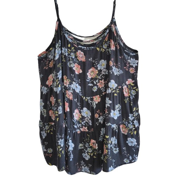 TORRID Floral Print Crossback Tiered Cami - Picture 4 of 10